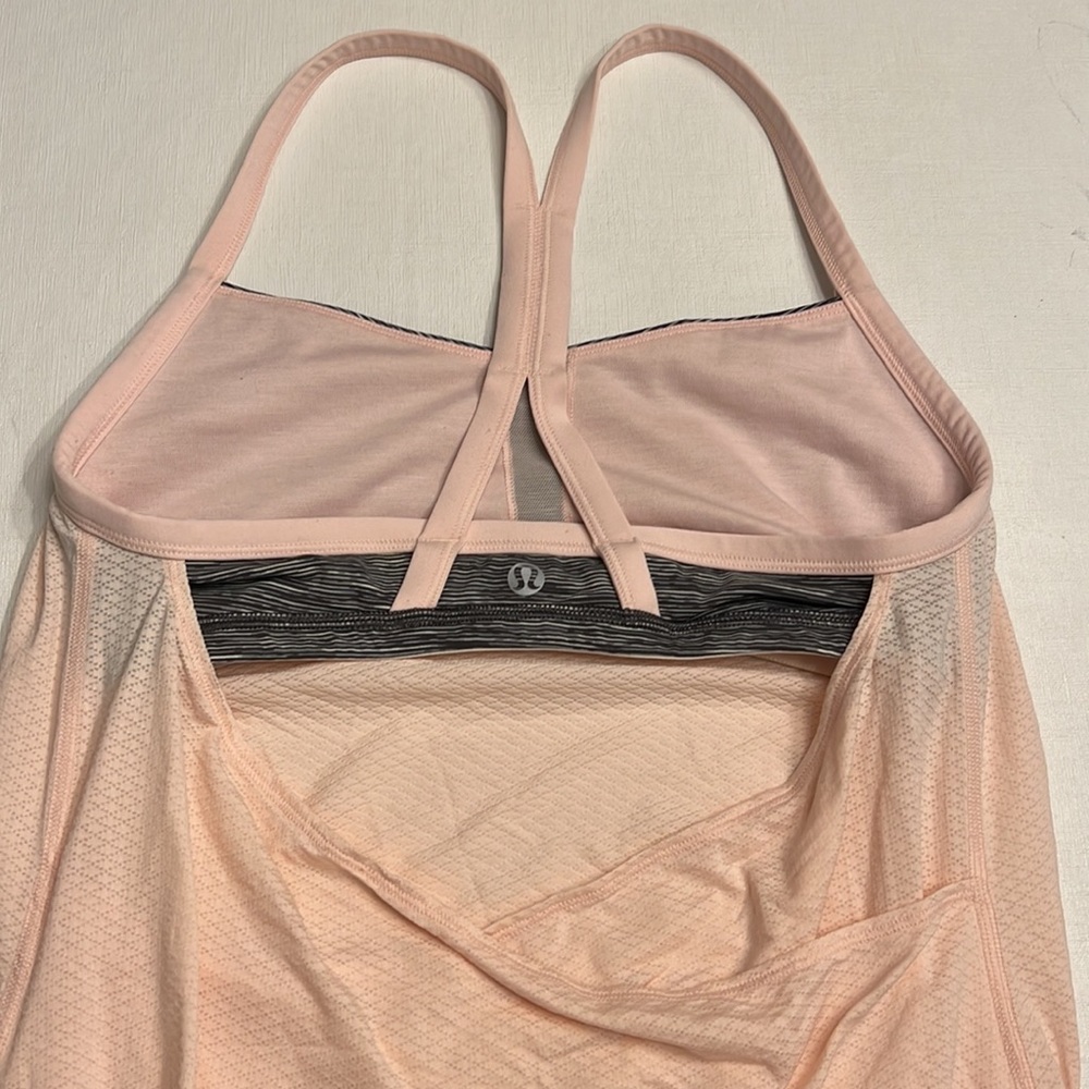 7. Lululemon CYB Tank Top Baby Pink - Picture 4 of 4